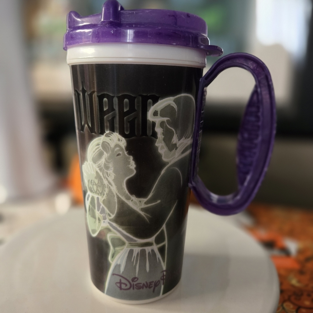 DisneyParks The Haunted Mansion Mickey & Minnie Happy Halloween Travel Mug NEW